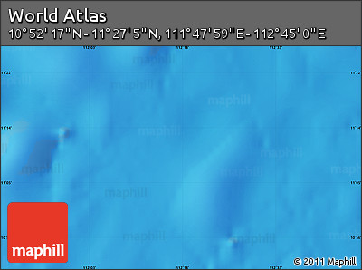 Physical Map of the Area around 11° 9' 41" N, 112° 16' 30" E