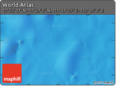 Physical Map of the Area around 11° 9' 41" N, 112° 16' 30" E
