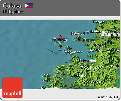 Satellite Panoramic Map of Culasa