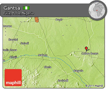 Physical 3D Map of Gantsa