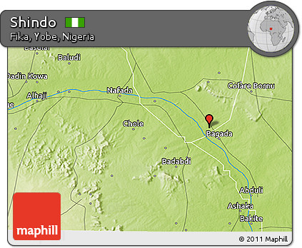 Physical 3D Map of Shindo