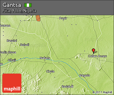 Physical 3D Map of Gantsa