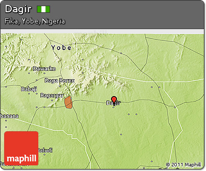 Physical 3D Map of Dagir