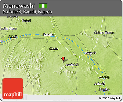 Physical 3D Map of Manawashi