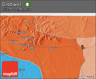 Political 3D Map of Dibbwol
