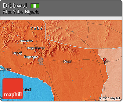Political 3D Map of Dibbwol