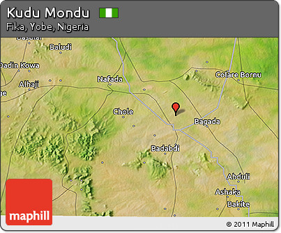 Satellite 3D Map of Kudu Mondu
