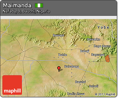 Satellite 3D Map of Maimanda