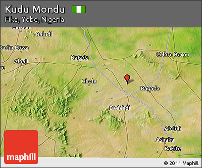 Satellite 3D Map of Kudu Mondu