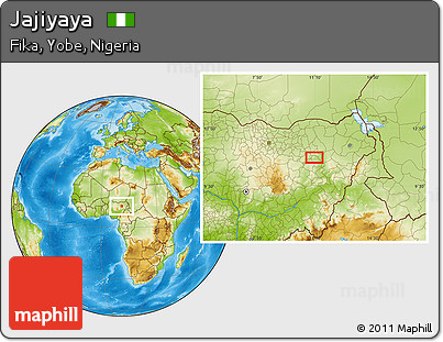 Physical Location Map of Jajiyaya