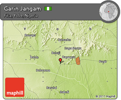 Physical Map of Garin Jangam
