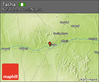 Physical Map of Tasha