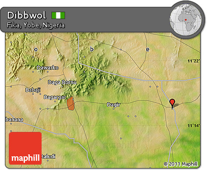 Satellite Map of Dibbwol