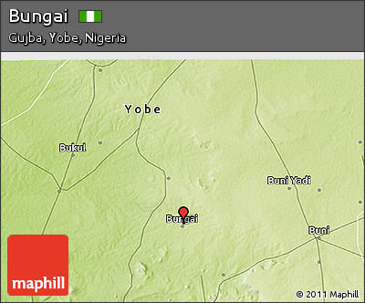 Physical 3D Map of Bungai