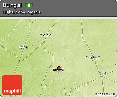 Physical 3D Map of Bungai
