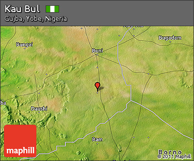Satellite 3D Map of Kau Bul
