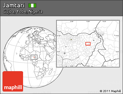 Blank Location Map of Jamtari