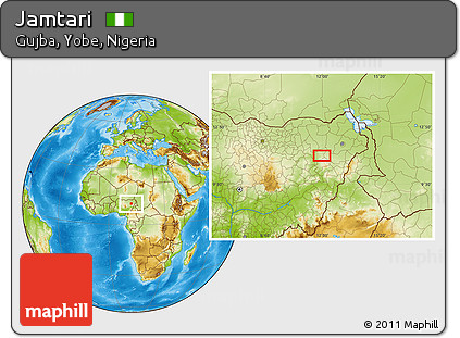 Physical Location Map of Jamtari