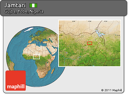 Satellite Location Map of Jamtari