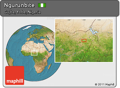 Satellite Location Map of Ngurunbite