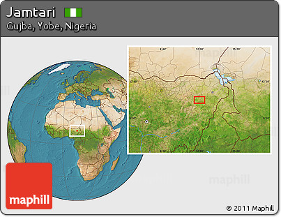 Satellite Location Map of Jamtari