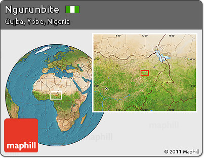 Satellite Location Map of Ngurunbite