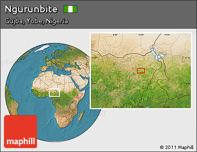 Satellite Location Map of Ngurunbite