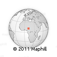 Outline Map of the Area around 11° 9' 41" N, 11° 58' 29" E, rectangular outline
