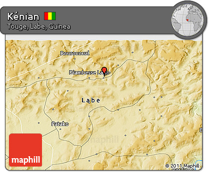 Physical 3D Map of Kénian