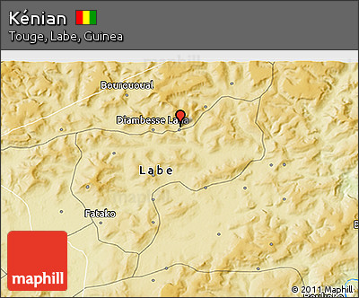 Physical 3D Map of Kénian