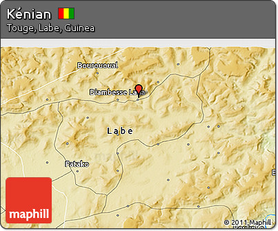 Physical 3D Map of Kénian