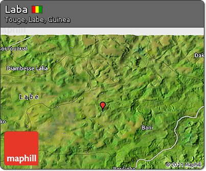 Satellite 3D Map of Laba