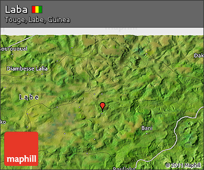 Satellite 3D Map of Laba