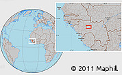 Gray Location Map of Kaffa