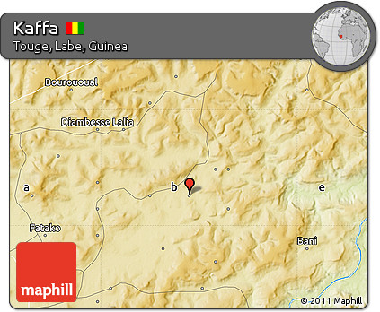 Physical Map of Kaffa