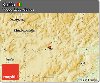 Physical Map of Kaffa