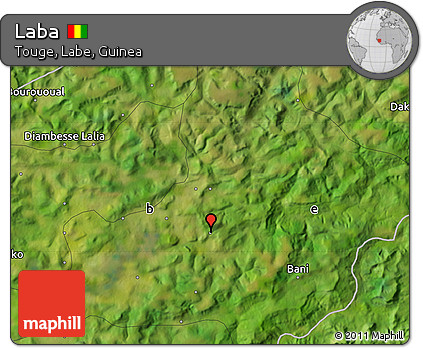 Satellite Map of Laba