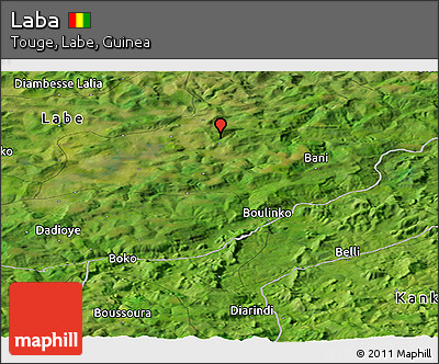 Satellite Panoramic Map of Laba