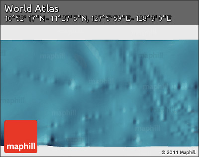 Satellite 3D Map of the Area around 11° 9' 41" N, 127° 34' 30" E
