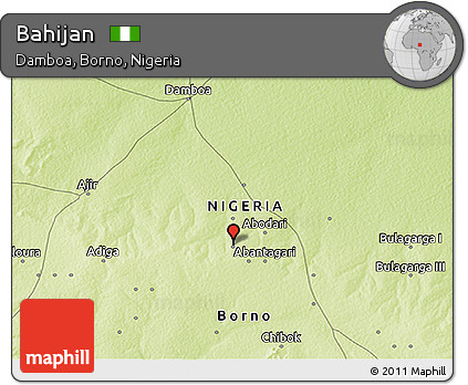 Physical 3D Map of Bahijan