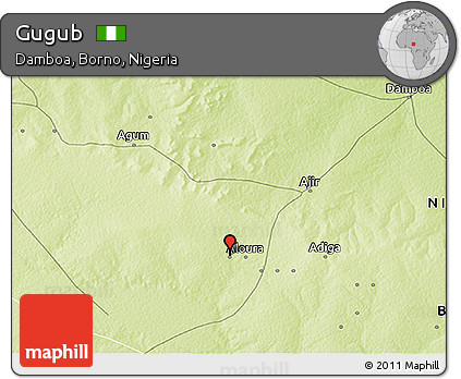 Physical 3D Map of Gugub