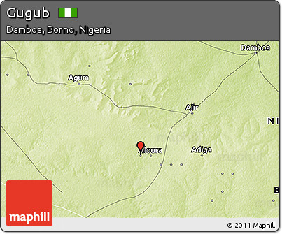 Physical 3D Map of Gugub