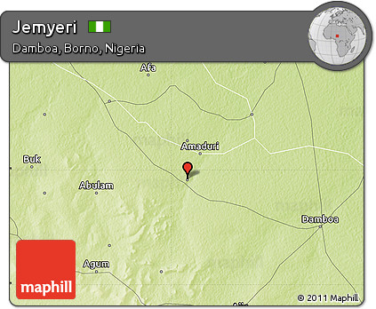 Physical Map of Jemyeri