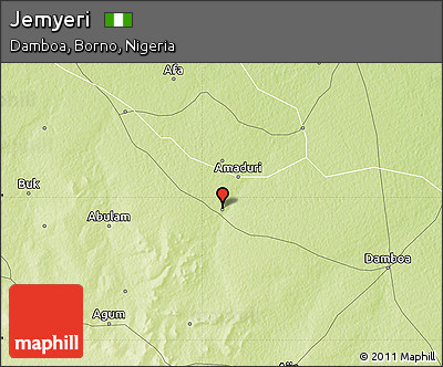 Physical Map of Jemyeri