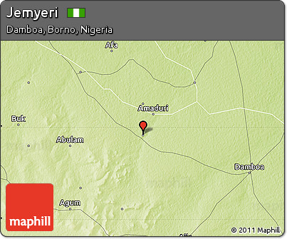 Physical Map of Jemyeri
