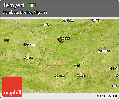 Satellite Panoramic Map of Jemyeri
