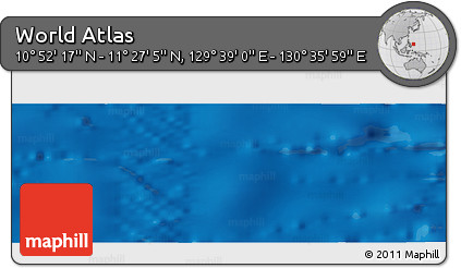 Physical Panoramic Map of the Area around 11° 9' 41" N, 130° 7' 30" E