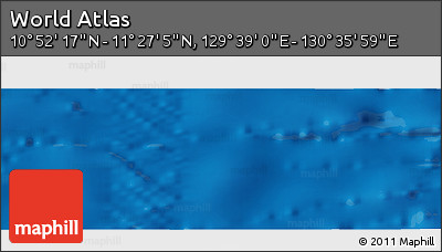 Physical Panoramic Map of the Area around 11° 9' 41" N, 130° 7' 30" E