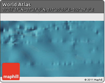 Satellite 3D Map of the Area around 11° 9' 41" N, 131° 49' 29" E