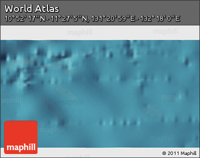 Satellite 3D Map of the Area around 11° 9' 41" N, 131° 49' 29" E